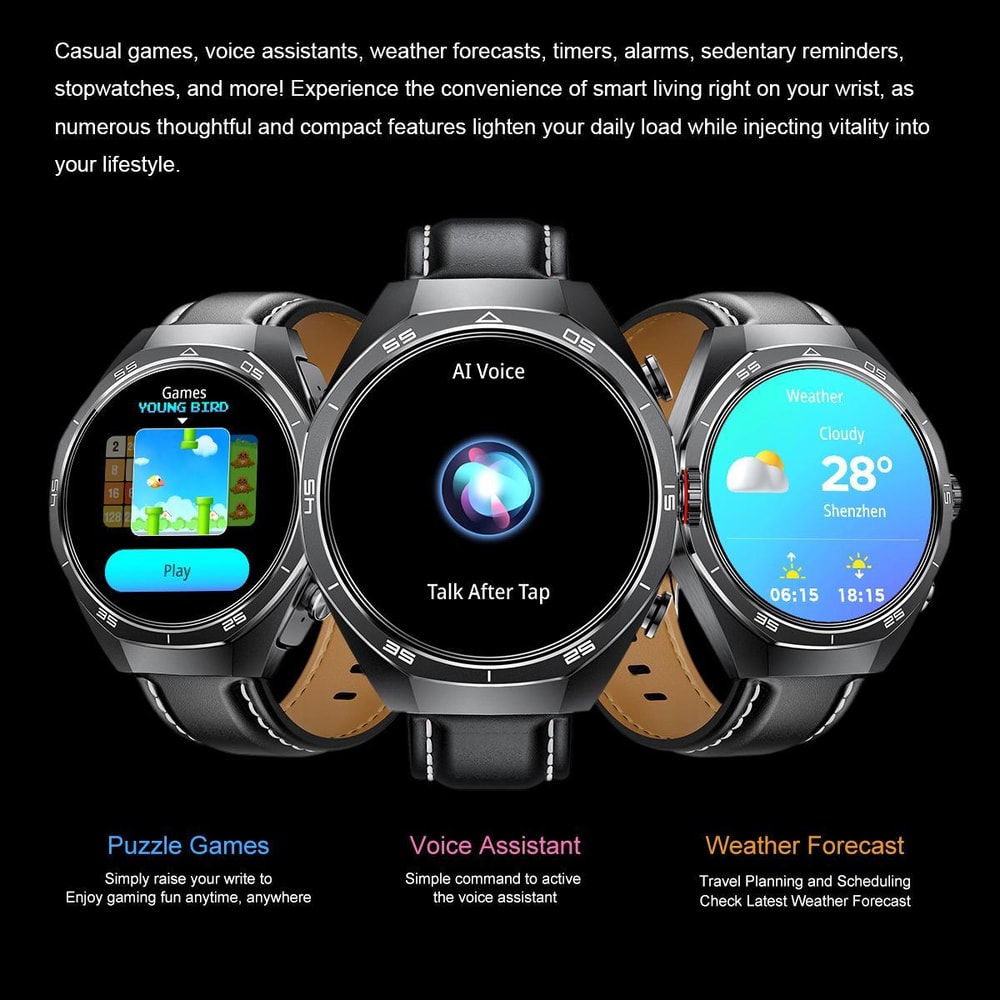 GT97 Smart Watch Earbuds With Bluetooth Calling And 153 HD Round Display 1