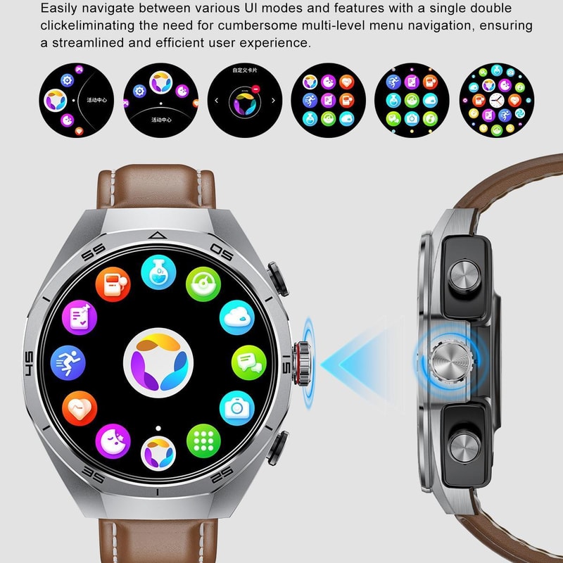 GT97 Smart Watch Earbuds With Bluetooth Calling And 153 HD Round Display 3