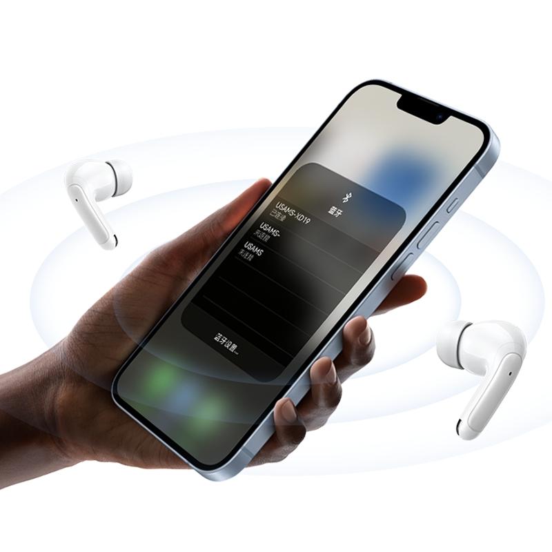 USAMS Bluetooth 53 Wireless Earbuds With HD Mic 26H Charging Case 4
