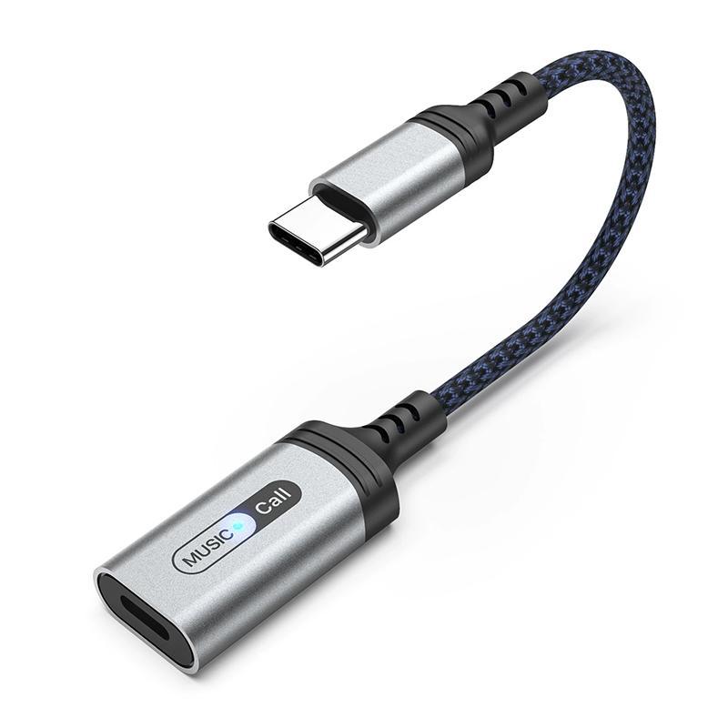 MH 306 USB C To Lightning Audio Adapter With Braided Cable Smart Indicator Light 8