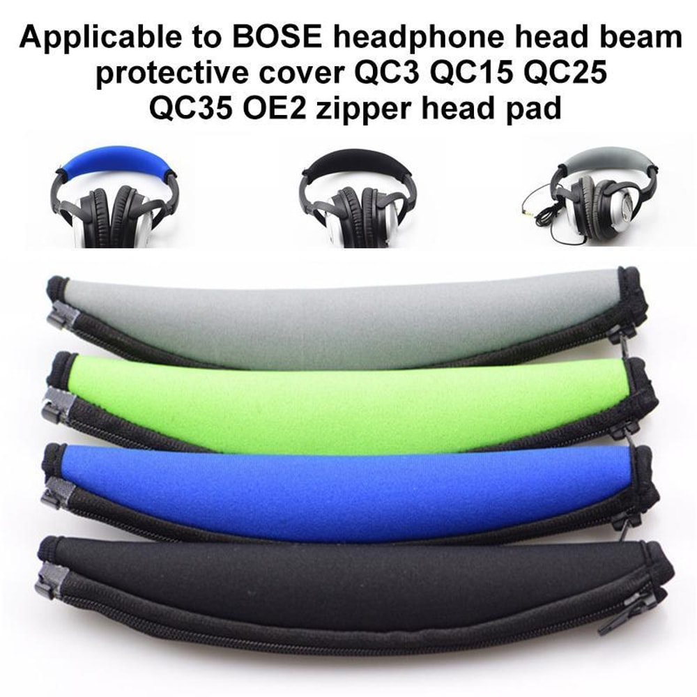 BOSE QC25 QC35 Headband Cover Replacement With Zipper Soft Neoprene Headphone Cushion 1
