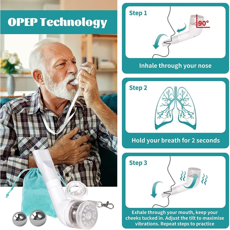 BreatheFlow 3 Ball Breathing Exerciser For Lung Capacity Respiratory Muscle Training 1
