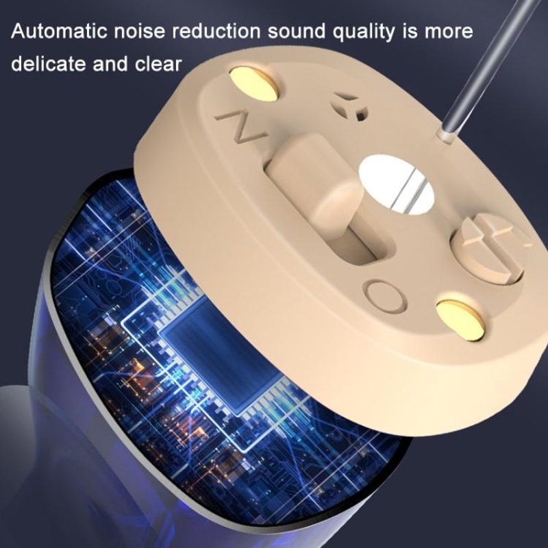 ClearTone Pro Rechargeable Digital Hearing Aid With Noise Reduction LED Charging Case 4