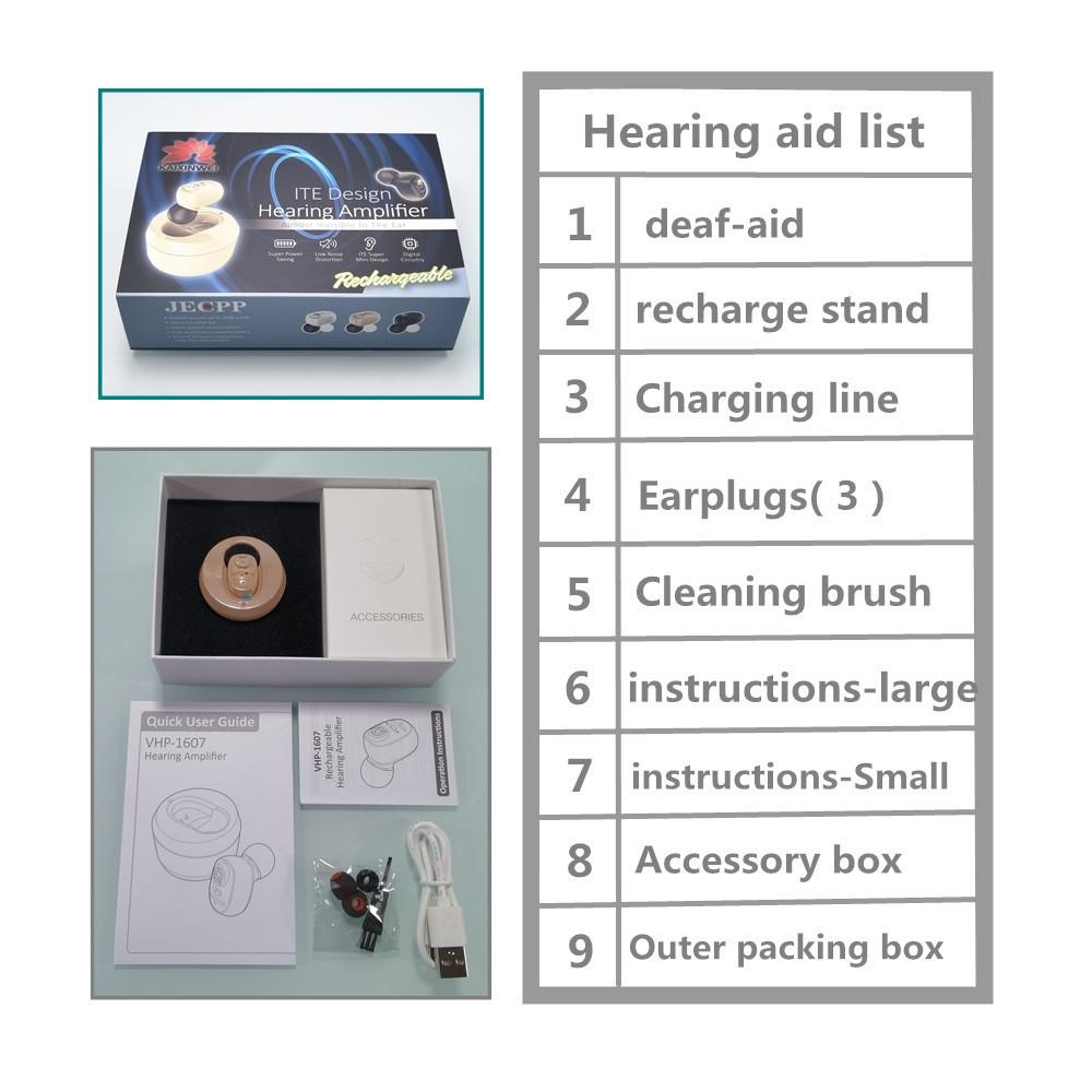 KAIXINWEI Rechargeable Bluetooth Hearing Aid Sound Amplifier For Seniors With Noise Reduction 5