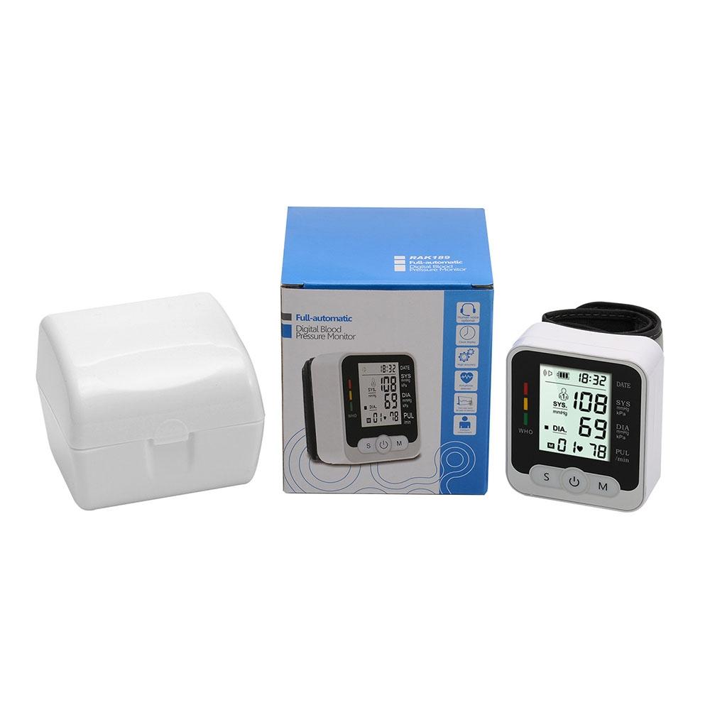 RAK189 Digital Wrist Blood Pressure Monitor With Voice Guidance Memory Tracking 6