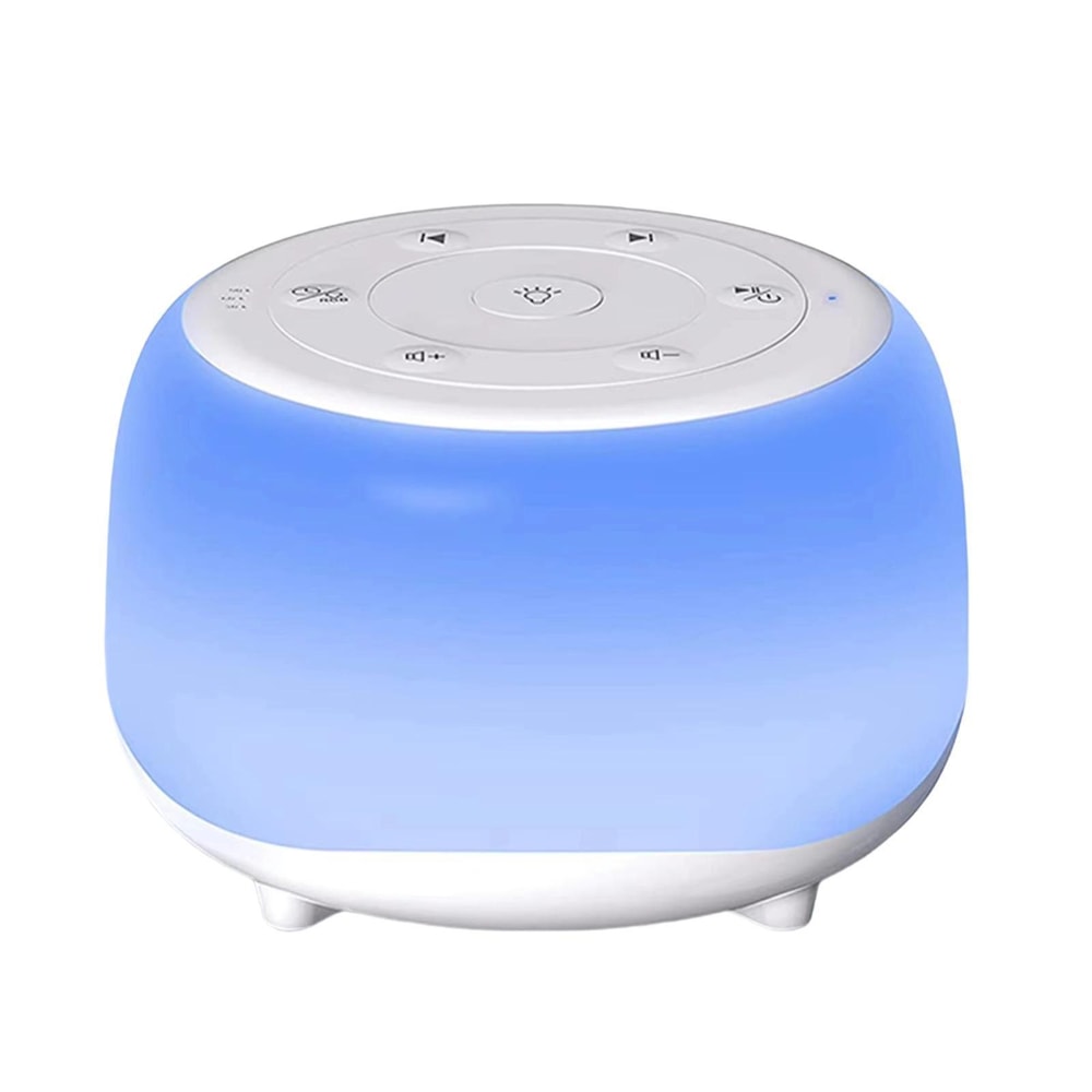 LunaGlow Portable White Noise Machine With Night Light Sleep Sounds 2
