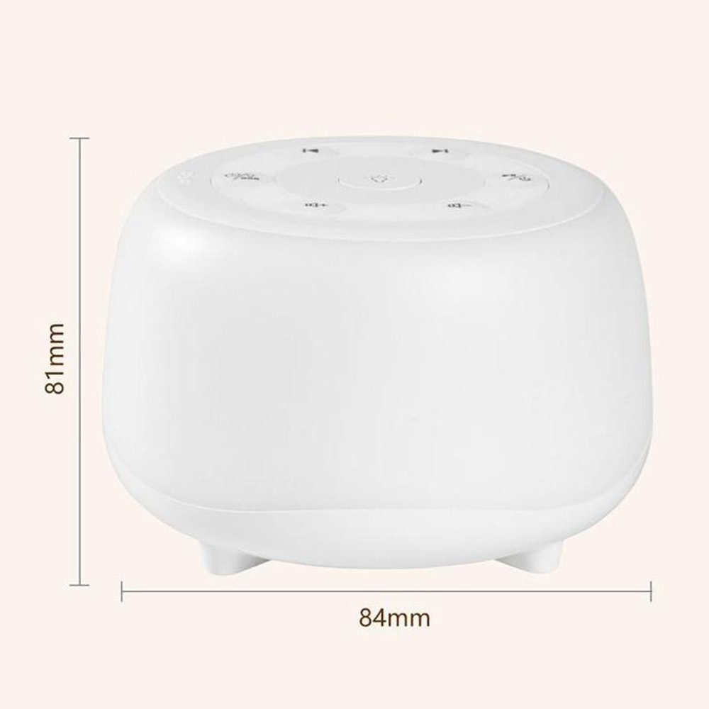 LunaGlow Portable White Noise Machine With Night Light Sleep Sounds 4