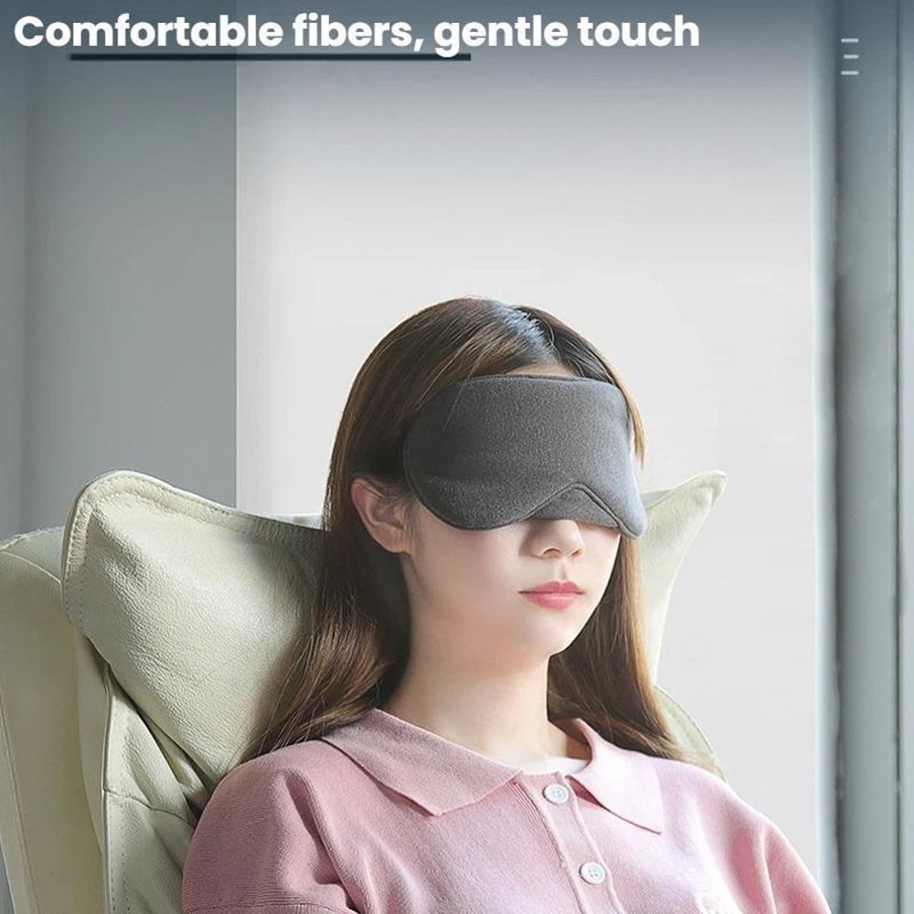 TRAELSKY Blackout Travel Sleep Mask For Airplane Nap Nighttime Comfort 2