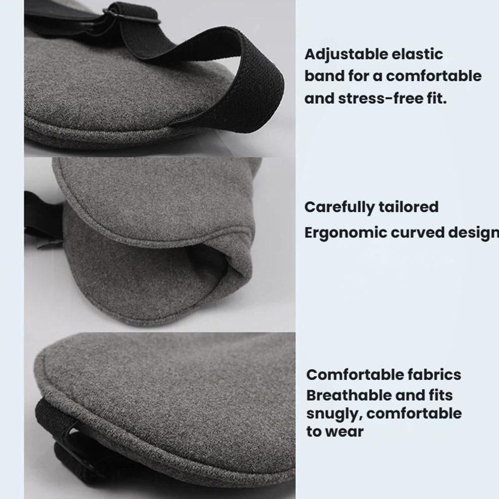 TRAELSKY Blackout Travel Sleep Mask For Airplane Nap Nighttime Comfort 5