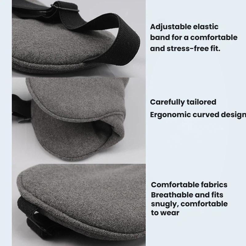 TRAELSKY Blackout Travel Sleep Mask For Airplane Nap Nighttime Comfort 5