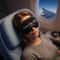 Funny Embroidered Silk Satin Sleep Mask Adjustable Sleep Eye Mask For Travel Deep Rest 7