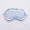 Silky Ruffle Faux Silk Sleep Mask For Women Light Blocking Soft Breathable Eye Cover 12