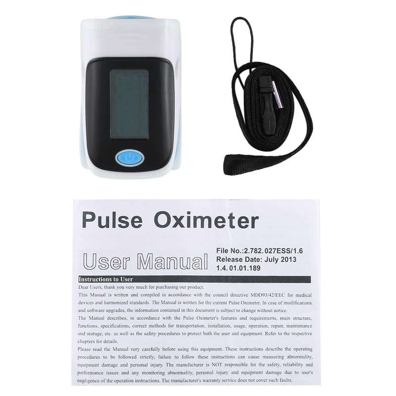 AB 80 Fingertip Pulse Oximeter With OLED Display Blood Oxygen Monitor 4