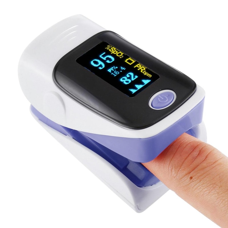 AB 80 Fingertip Pulse Oximeter With OLED Display Blood Oxygen Monitor 7