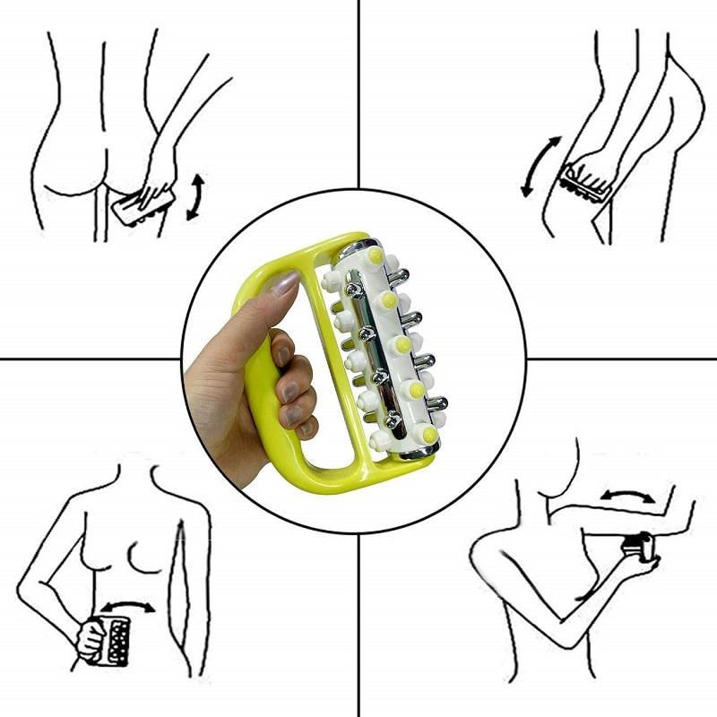 5 Row Deep Tissue Massage Roller For Muscle Relief And Full Body Recovery 3