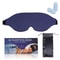 4 In 1 Sleep Eye Mask Memory Foam Blackout Mask With Earplugs For Travel And Deep Sleep 5