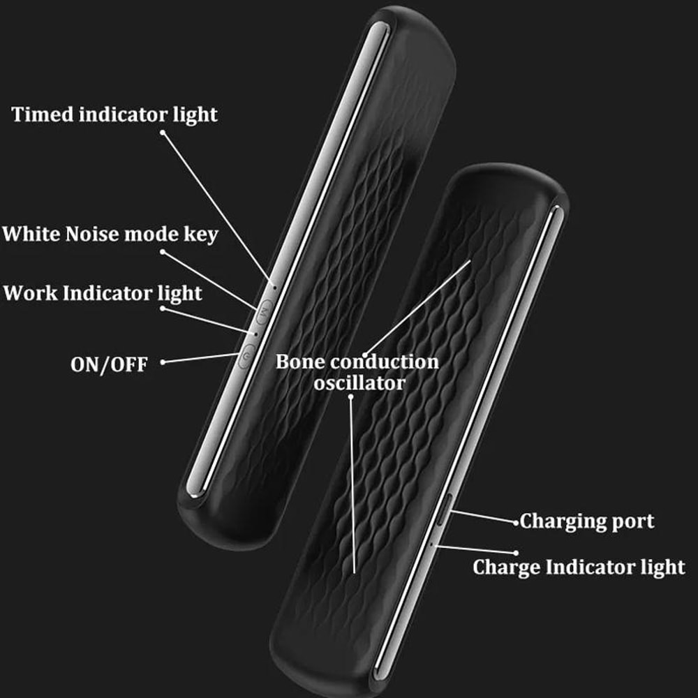SilentSleep Bone Conduction Sleep Speaker With White Noise Bluetooth 51 8