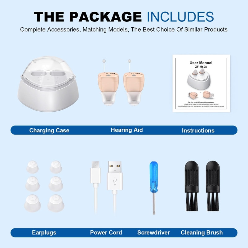 ClearTone Mini Invisible Hearing Amplifier With Charging Case For Seniors 8