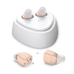 cleartone mini invisible hearing amplifier with charging case for seniors