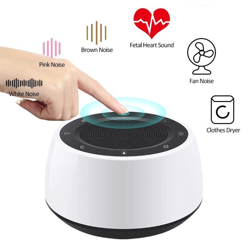 SereneGlow White Noise Machine With Night Light Sleep Speaker For Bedroom Relaxation 7