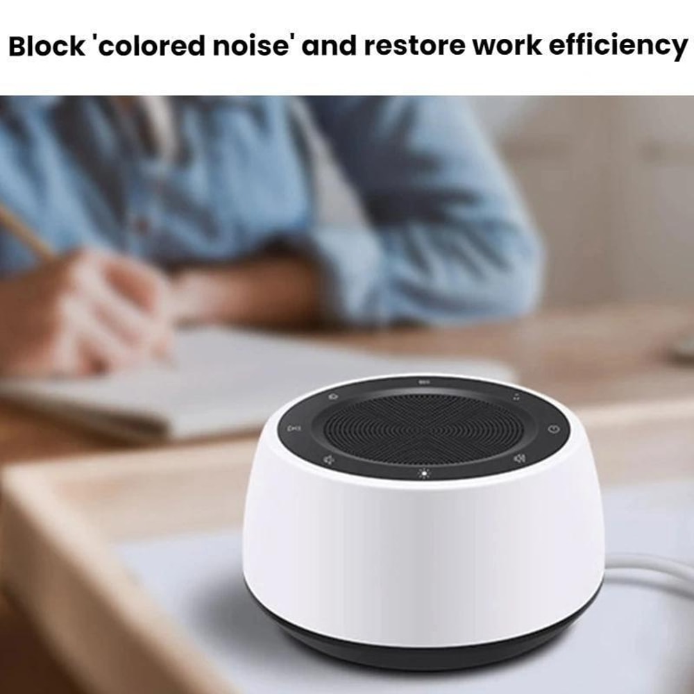SereneGlow White Noise Machine With Night Light Sleep Speaker For Bedroom Relaxation 2