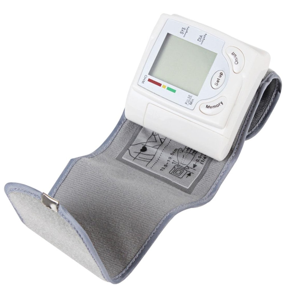 CK 101S Automatic Wrist Blood Pressure Monitor With LCD Display Irregular Heartbeat Detection 1