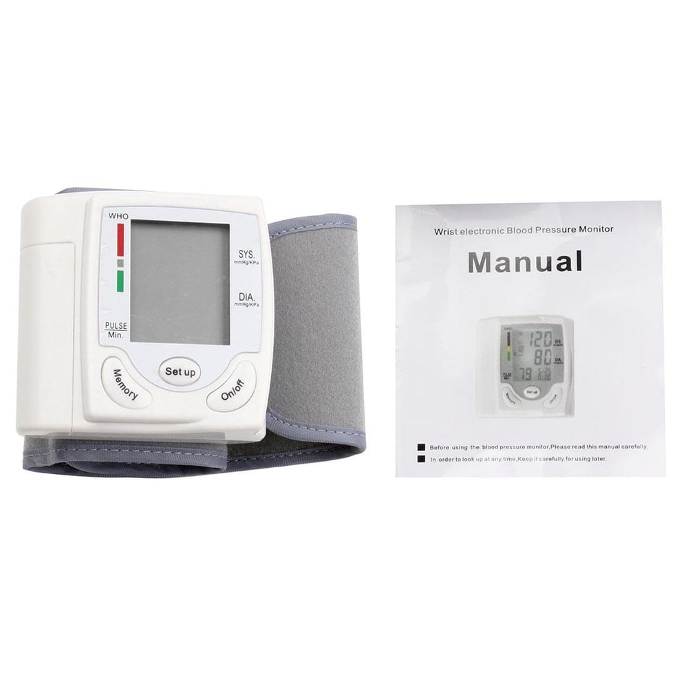 CK 101S Automatic Wrist Blood Pressure Monitor With LCD Display Irregular Heartbeat Detection 4