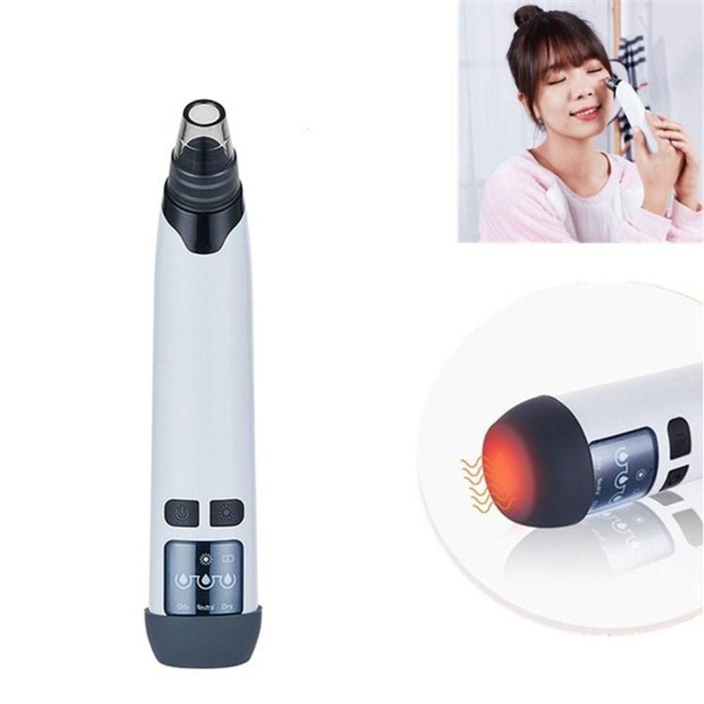 3 In 1 Heated Blackhead Remover Vacuum With Temperature Sensor Facial Pore Cleaner 6