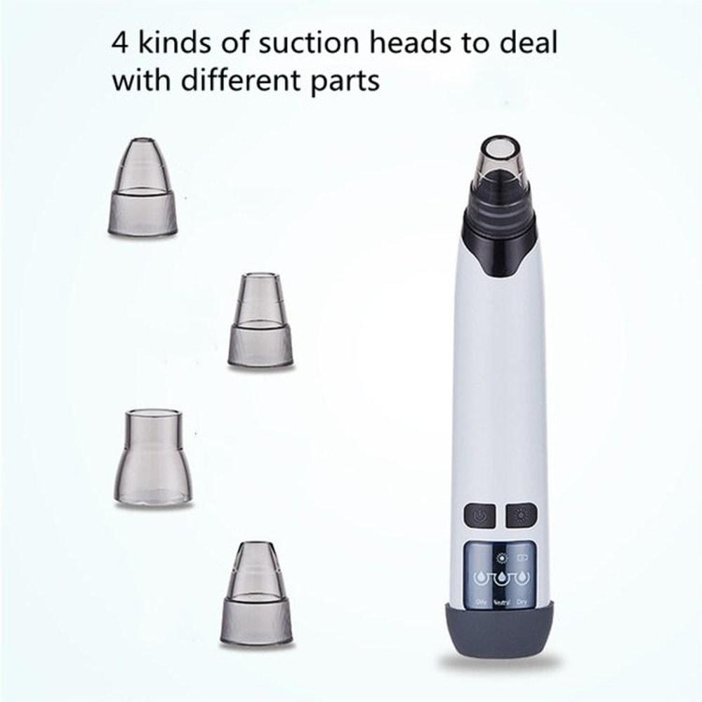 3 In 1 Heated Blackhead Remover Vacuum With Temperature Sensor Facial Pore Cleaner 3