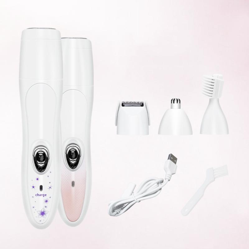 4 In 1 Waterproof Womens Epilator Electric Shaver With Precision Trimmer And USB Charging 0