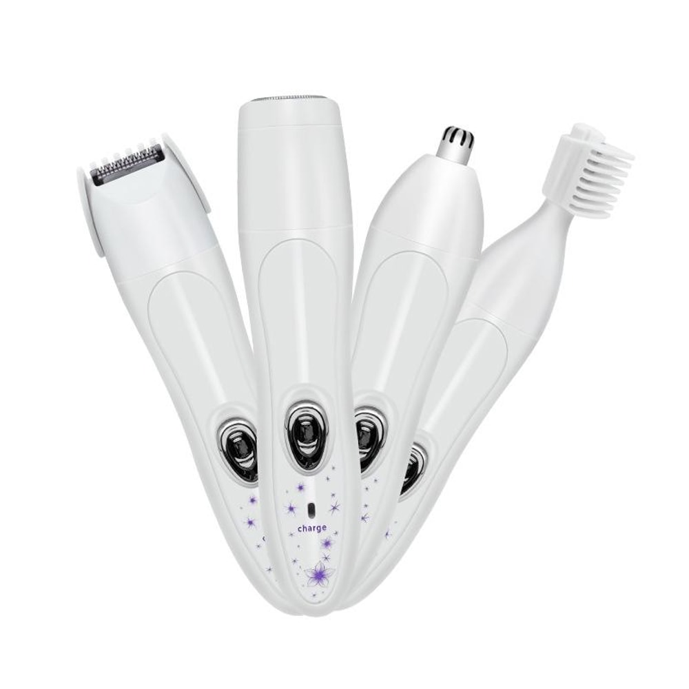 4 In 1 Waterproof Womens Epilator Electric Shaver With Precision Trimmer And USB Charging 1