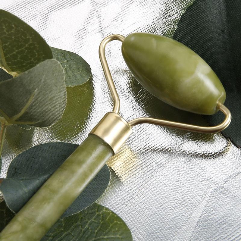 Cooling Double Jade Facial Roller Massager For Face Depuffing And Skin Care 1