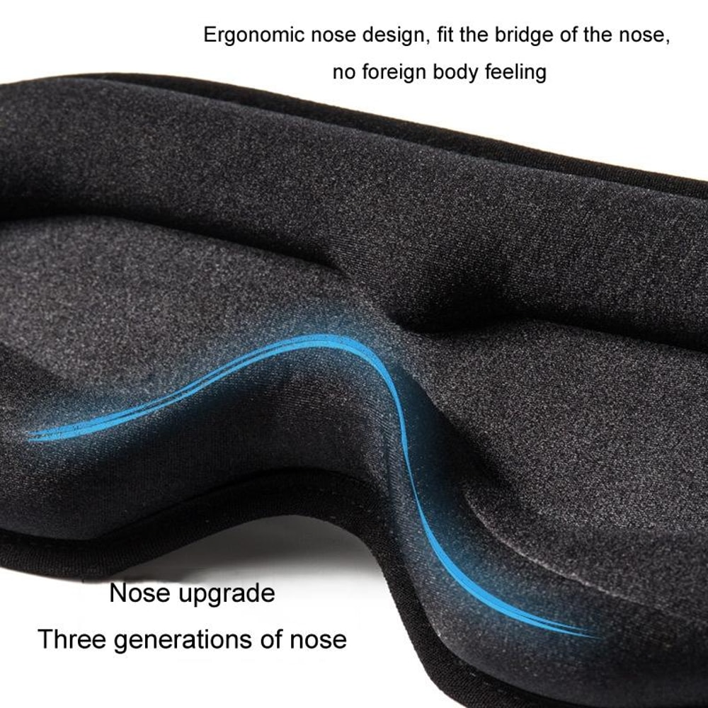 LunaContour 3D Sleep Mask Memory Foam Light Blocking Eye Mask For Travel Lash Friendly Comfort 1