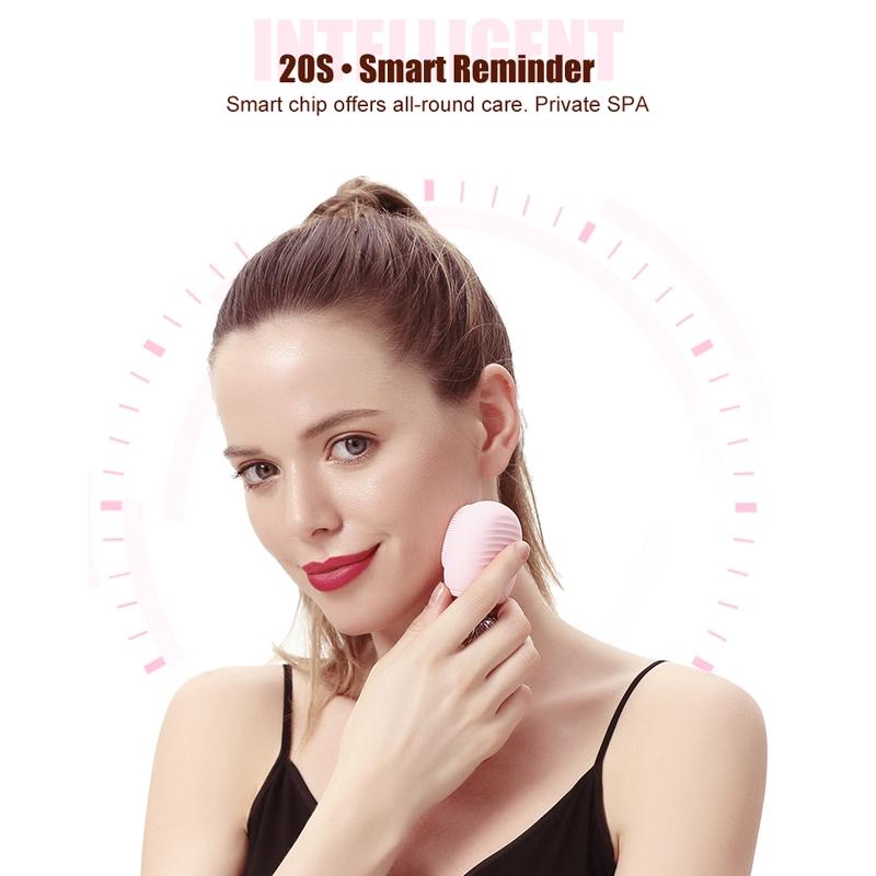 SonicGlow Silicone Facial Cleansing Brush With Vibration Massage Deep Pore Care 8