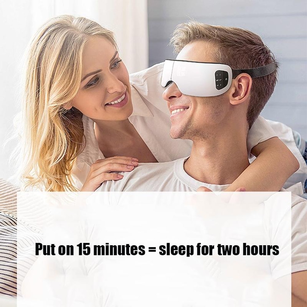 Smart Heated Eye Massager With Air Compression For Eye Strain Relief Relaxation 9