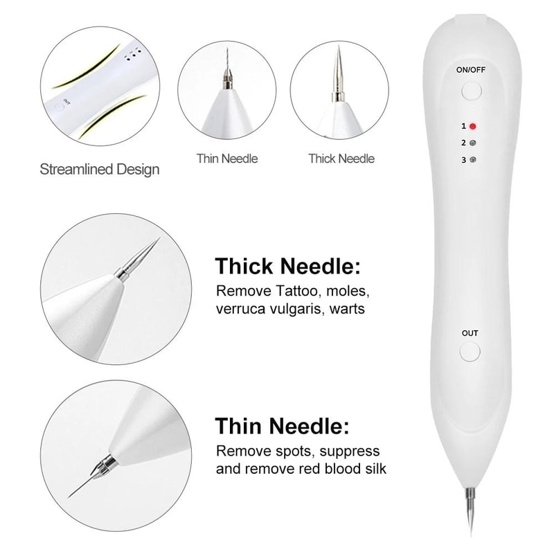 Plasma Skin Tag Remover Pen USB Dark Spot Freckle Mole Removal Device 5