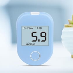 smartcheck lcd blood glucose monitor kit with 50 test strips & adjustable lancet pen