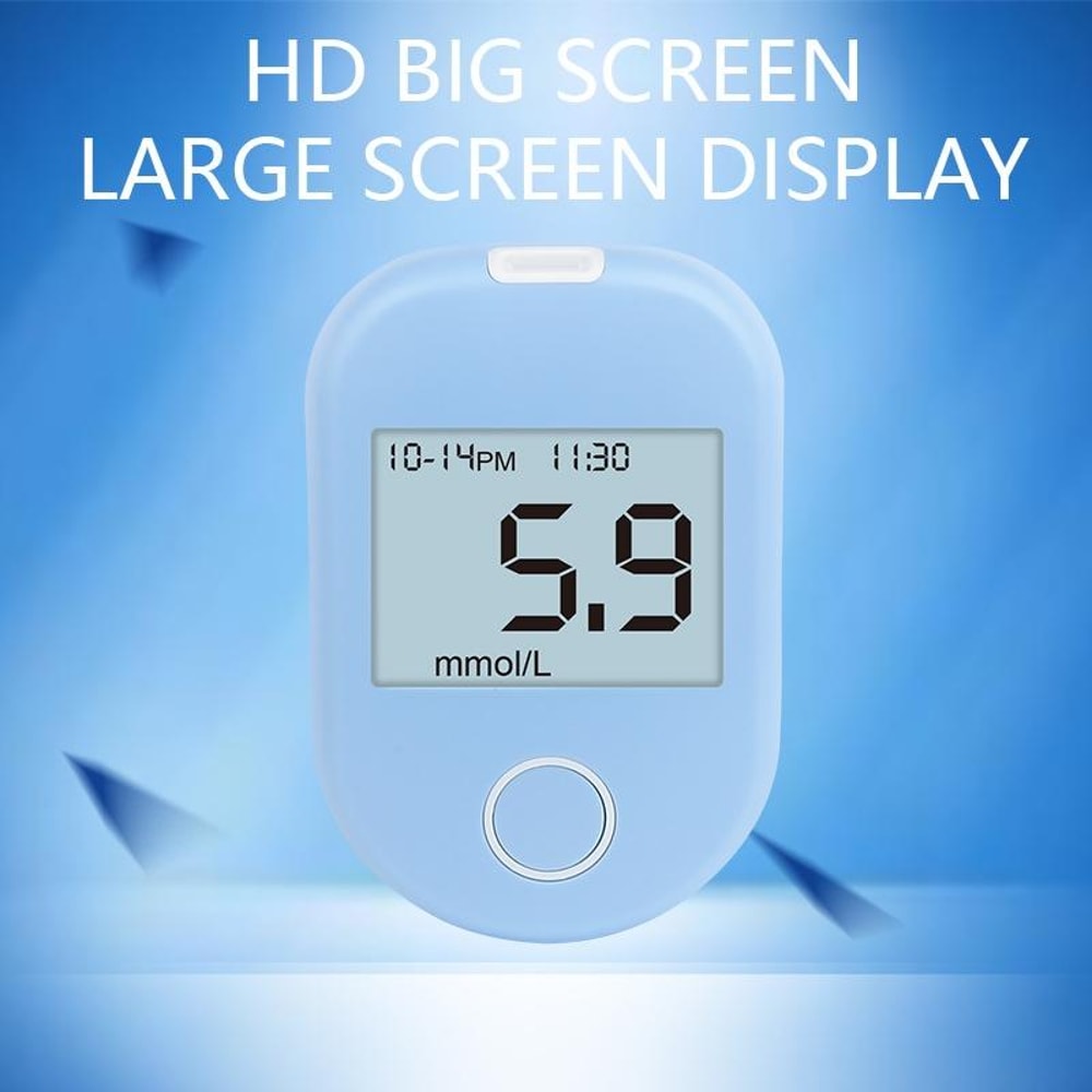 SmartCheck LCD Blood Glucose Monitor Kit With 50 Test Strips Adjustable Lancet Pen 2