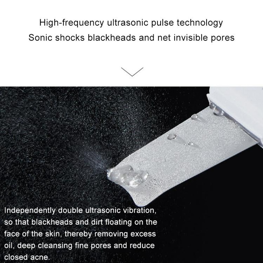 Ultrasonic Skin Scrubber Facial Cleansing Device Blackhead Remover Deep Pore Cleaner 3