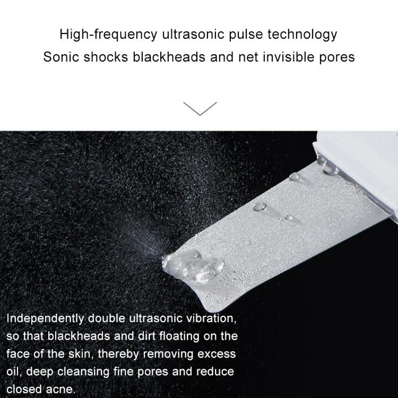 Ultrasonic Skin Scrubber Facial Cleansing Device Blackhead Remover Deep Pore Cleaner 3