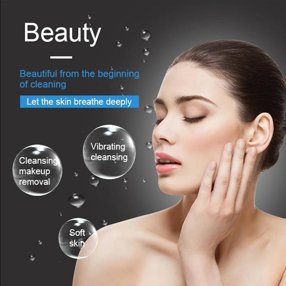 Duosi Sonic Facial Cleansing Brush USB Rechargeable Waterproof Deep Pore Face Massager 4