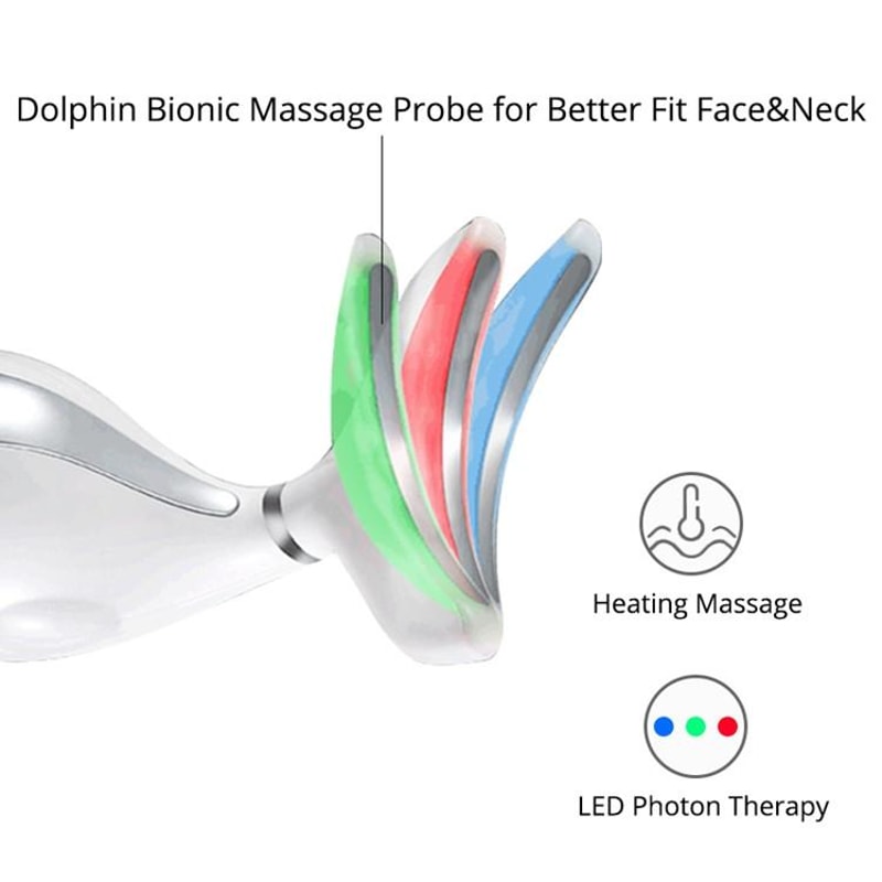 DolphinLift Vibrating Neck Face Massager For Wrinkle Care And Skin Rejuvenation 1