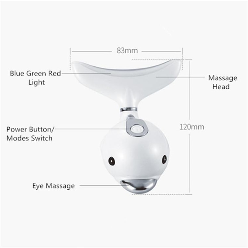 DolphinLift Vibrating Neck Face Massager For Wrinkle Care And Skin Rejuvenation 4