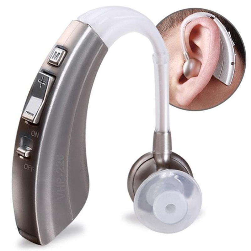 VHP 220 Invisible Hearing Aid With Noise Reduction And Long Battery Life For Seniors 0