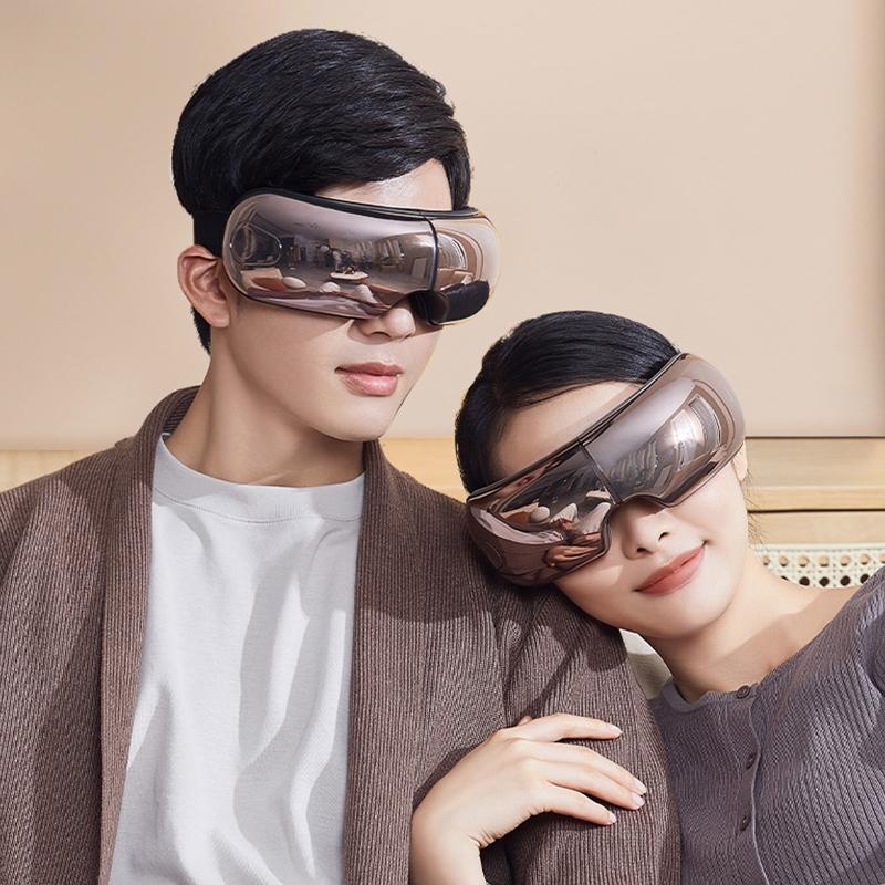 Smart Heated Eye Massager With Air Compression Bluetooth Music Vibration For Relaxation And Sleep 2