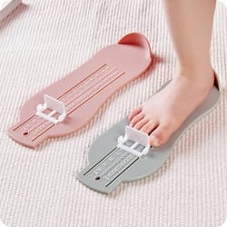 kids foot measuring device for accurate shoe sizing and child foot length measurement