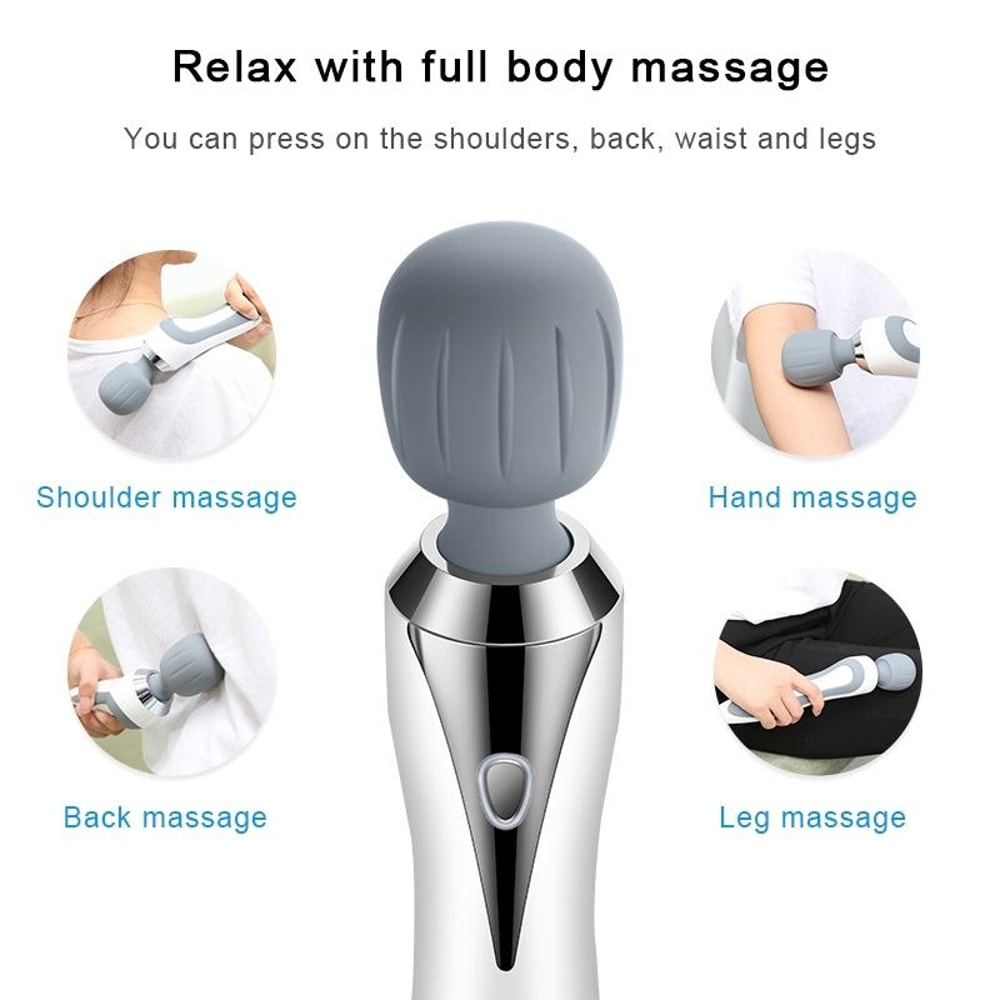 FlexRelief Portable Massage Stick Waterproof Handheld Massager With 5 Intensity Levels 5