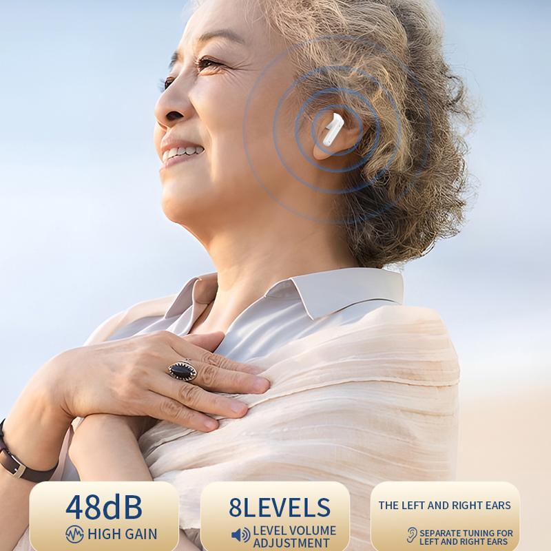 64 Channel Bluetooth Hearing Aid With Noise Reduction Charging Case 1
