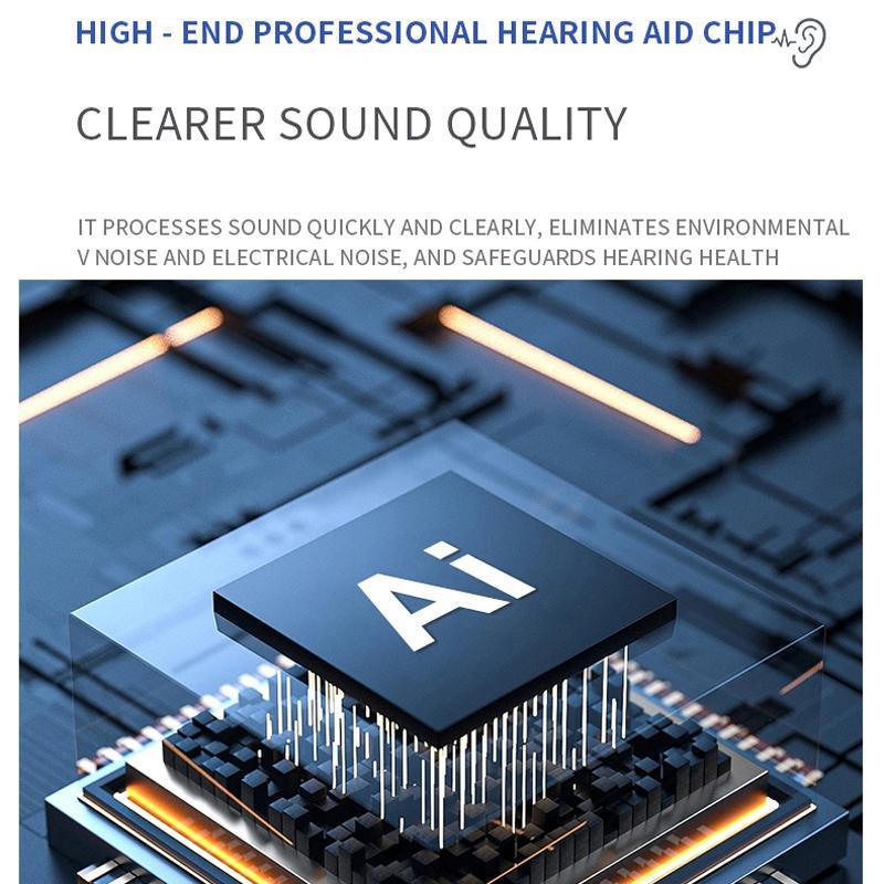 64 Channel Bluetooth Hearing Aid With Noise Reduction Charging Case 5