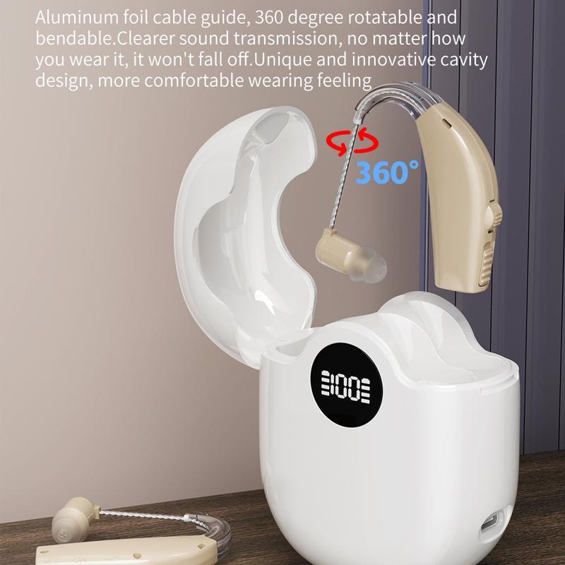 ClearTone Rechargeable Hearing Aid For Seniors With Noise Reduction And Digital Charging Display 3